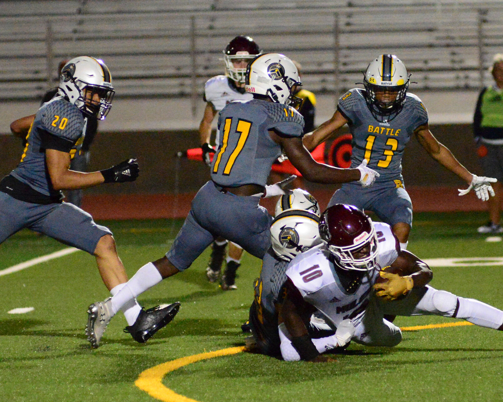 Atari Amos is taken down by the Battle High